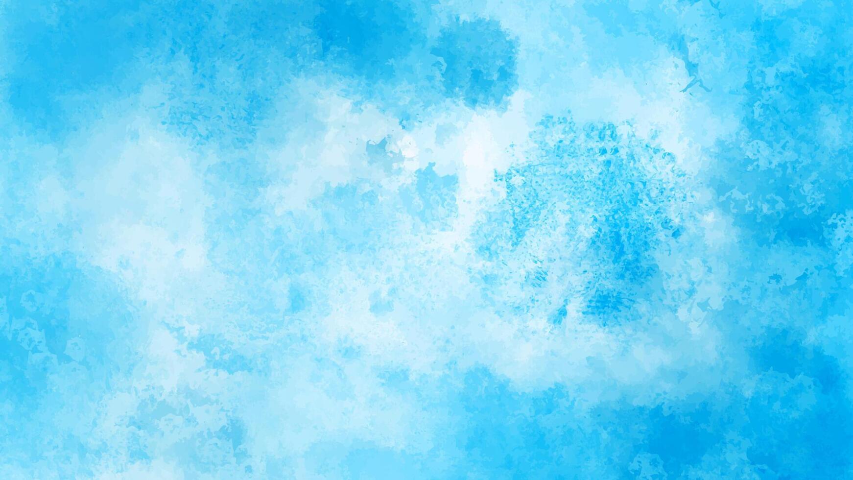 Abstract blue watercolor background vector