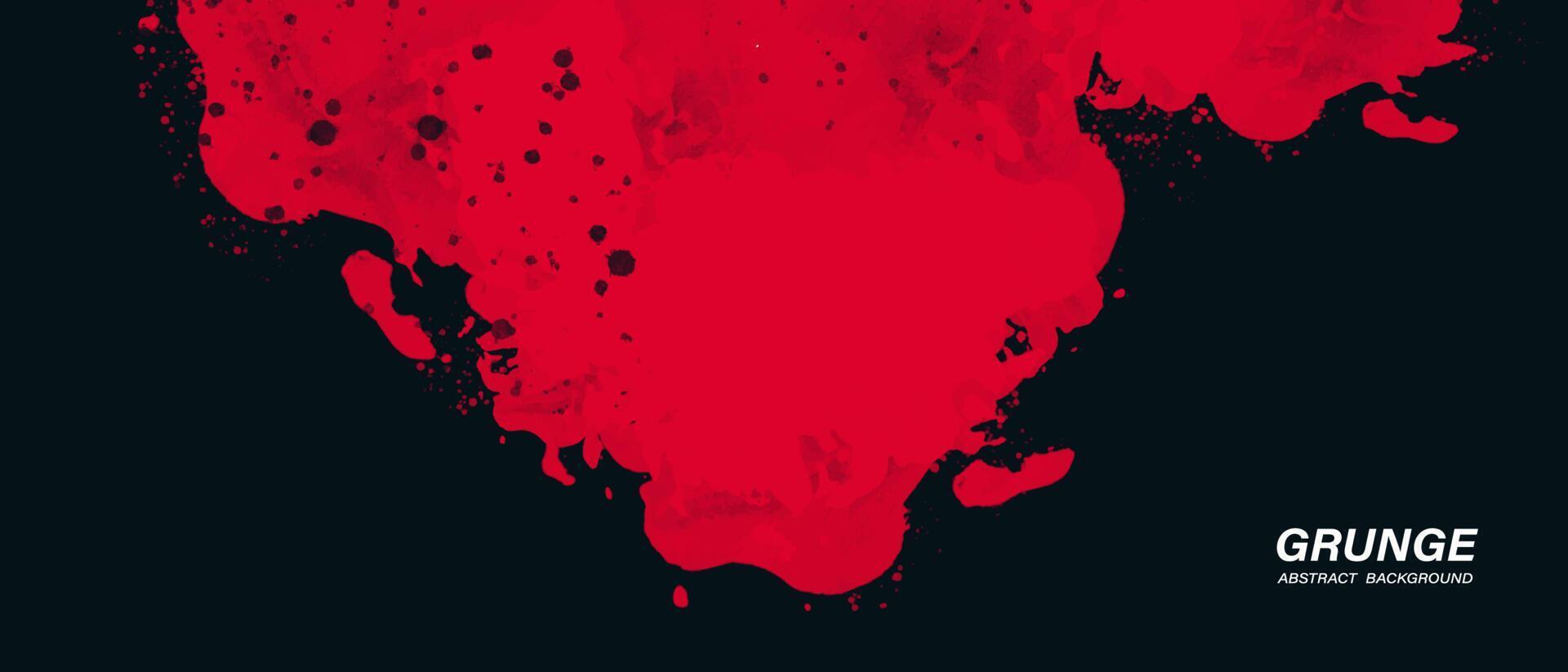 Fondo grunge abstracto negro y rojo vector