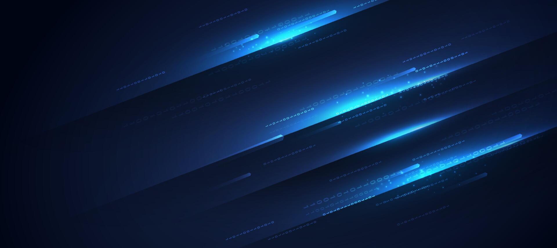 abstract blue technology background with lines vector