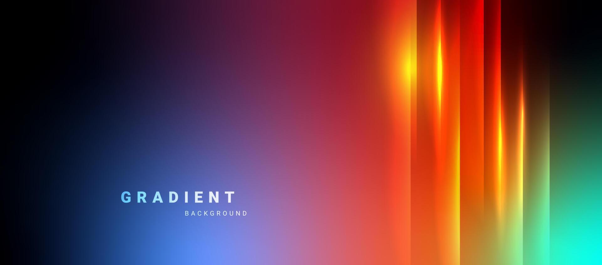 gradient vector background with colorful lines