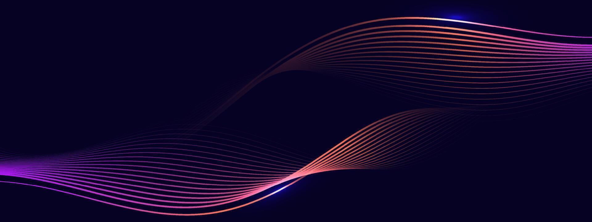 Abstract background with flowing lines. Dynamic waves. vector