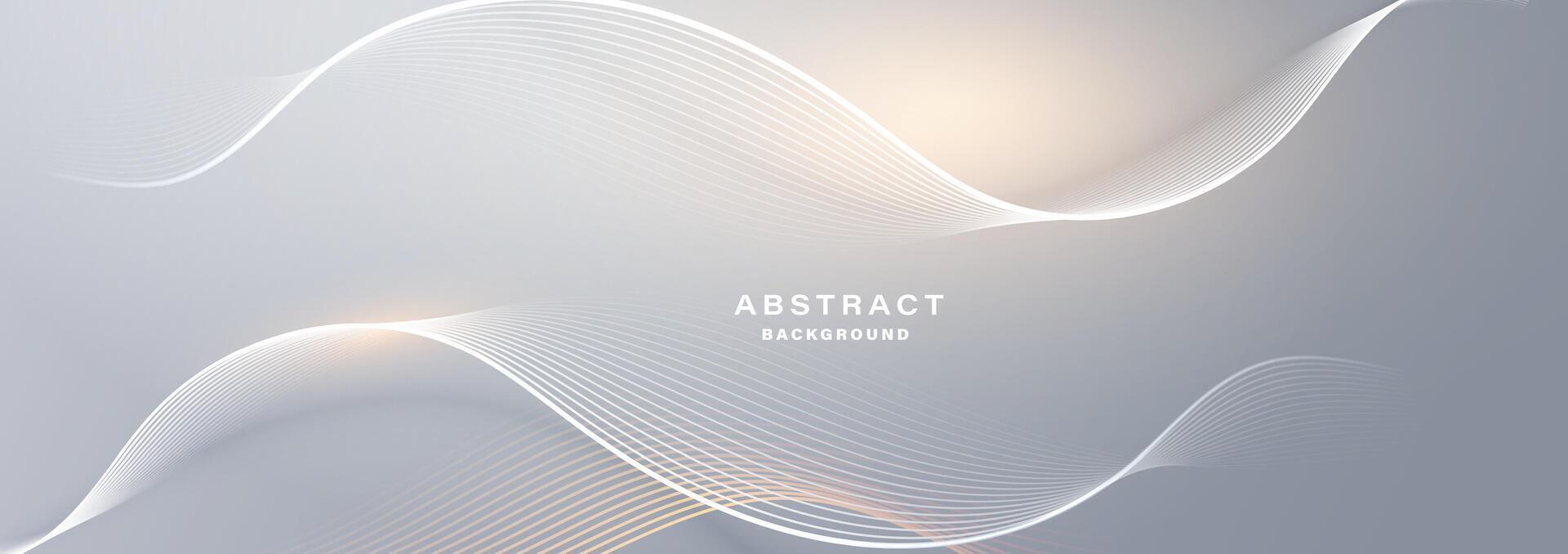 Modern abstract background with flowing particles. vector