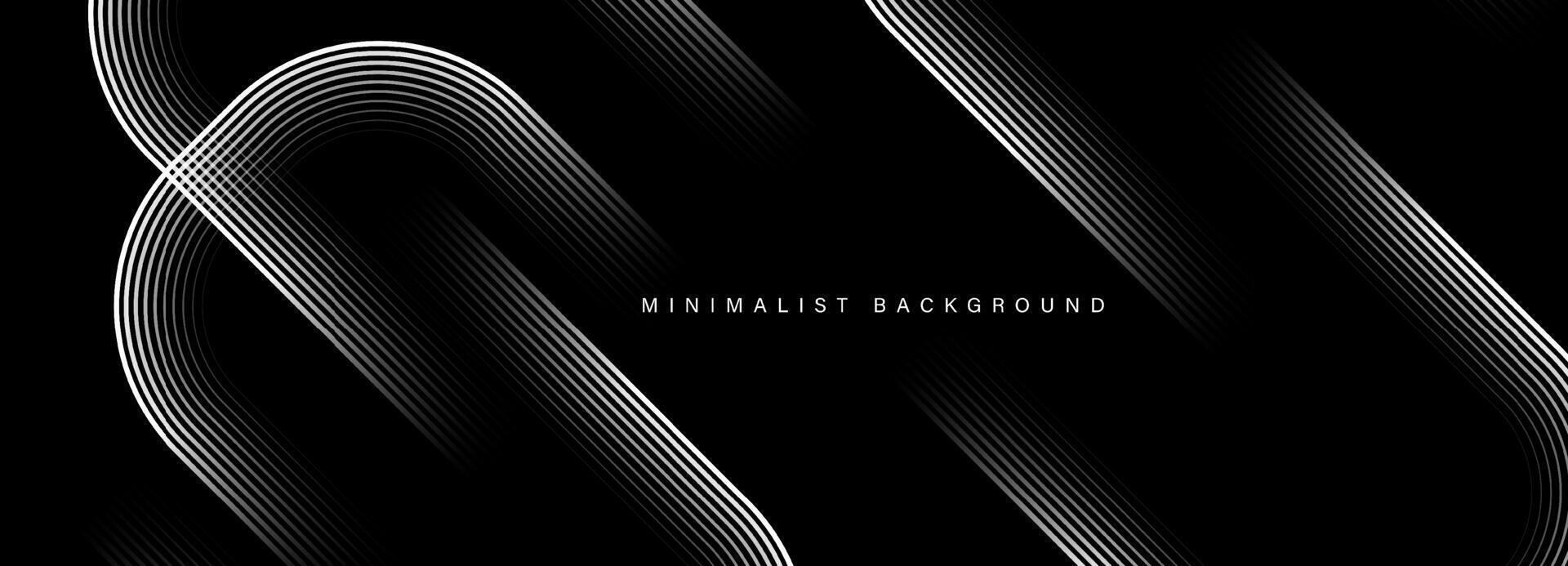 Abstract black modern background with dynamic geometric shapes. Vector