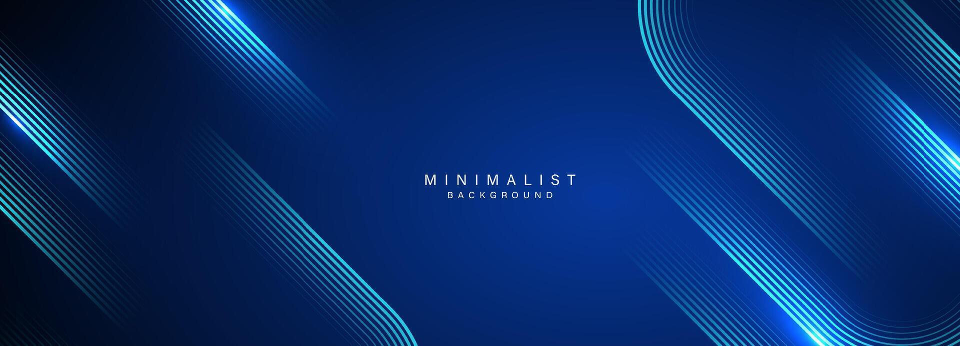 Abstract blue modern background with dynamic geometric shapes. vector