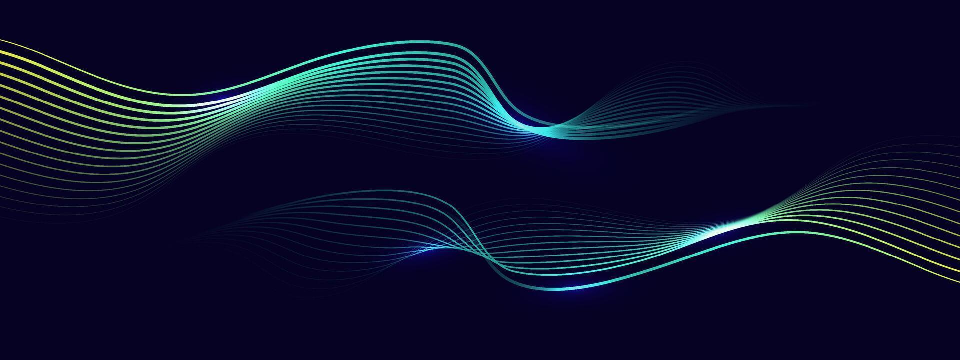 Abstract background with flowing lines. Dynamic waves. vector