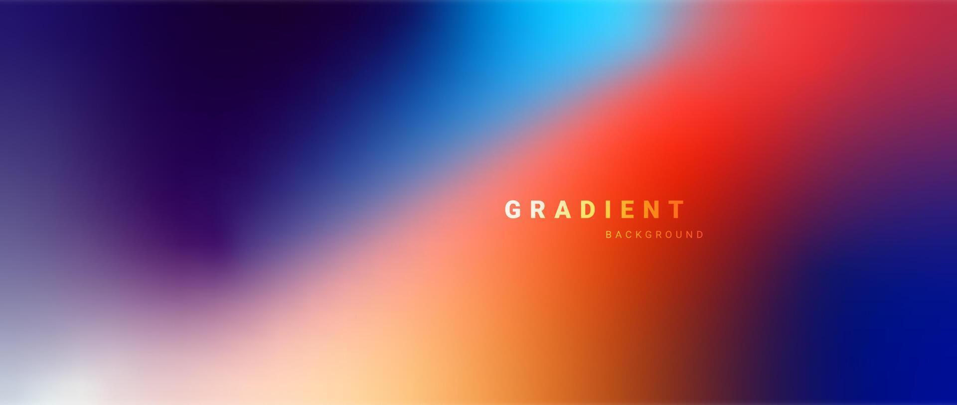 Abstract blurred color gradient background vector