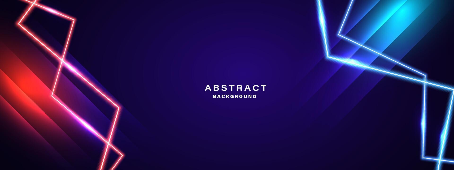 Abstract glowing neon lights background vector