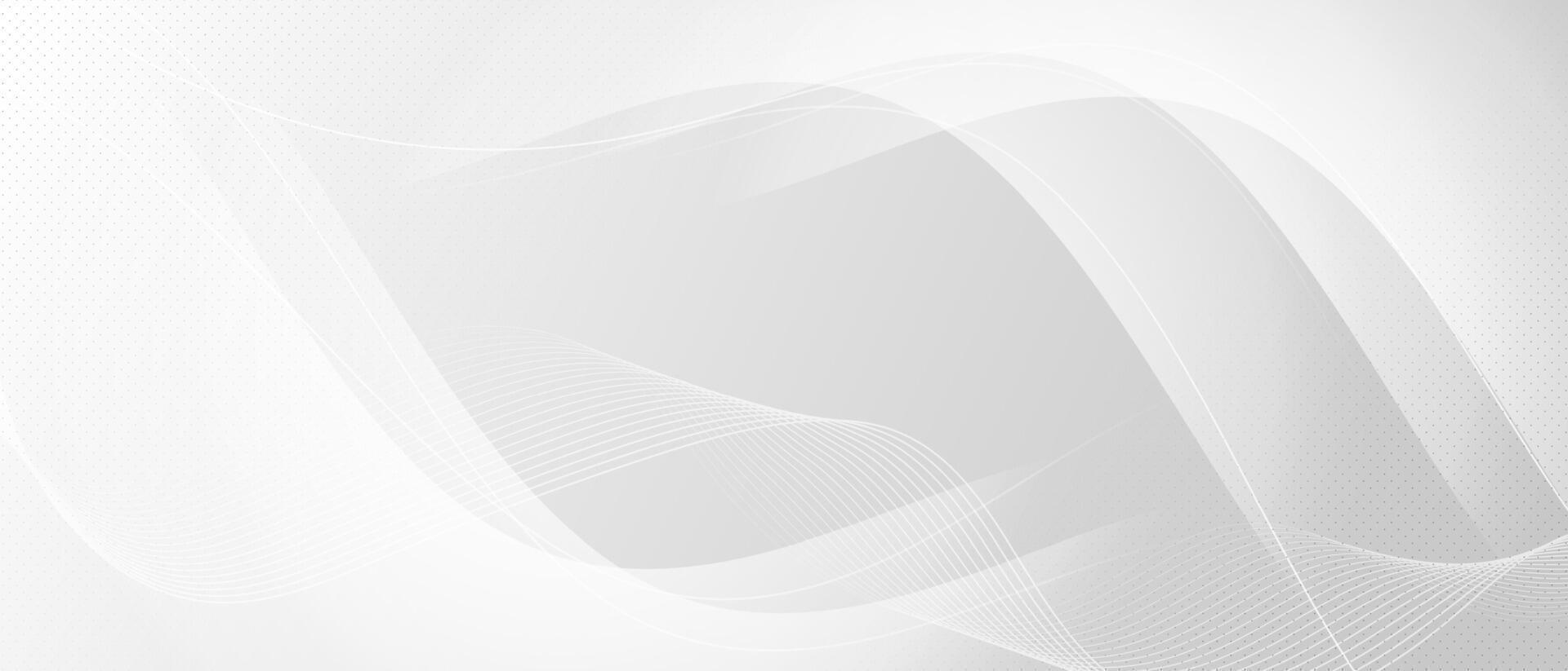 Grey color abstract background with wavy lines. vector