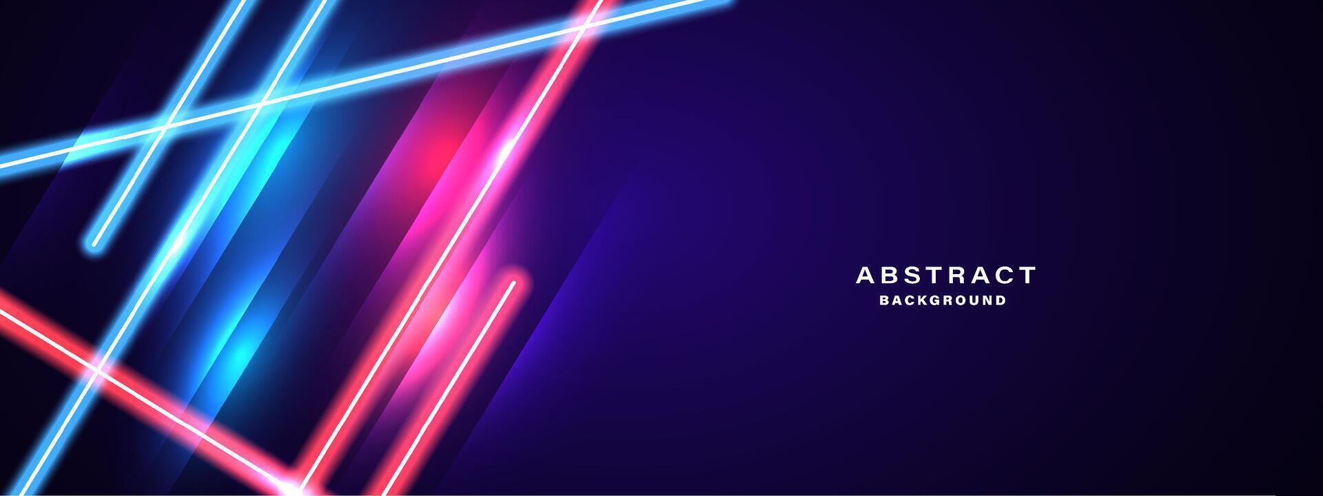 Abstract glowing neon lights background vector