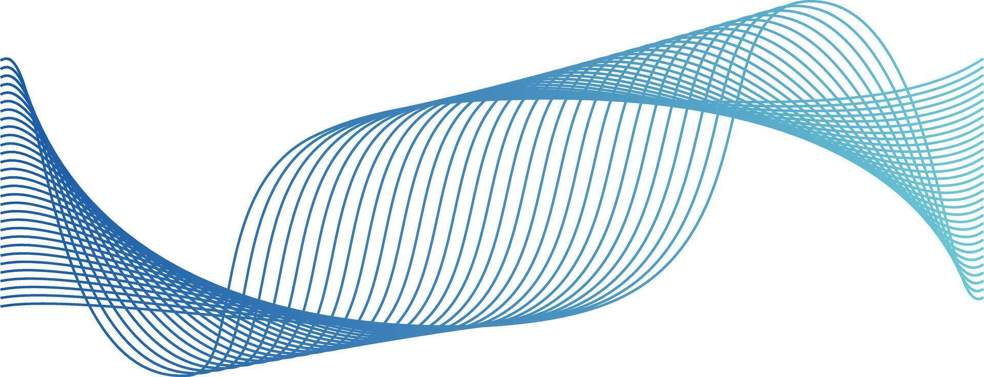 Wave line colorful abstract vector element