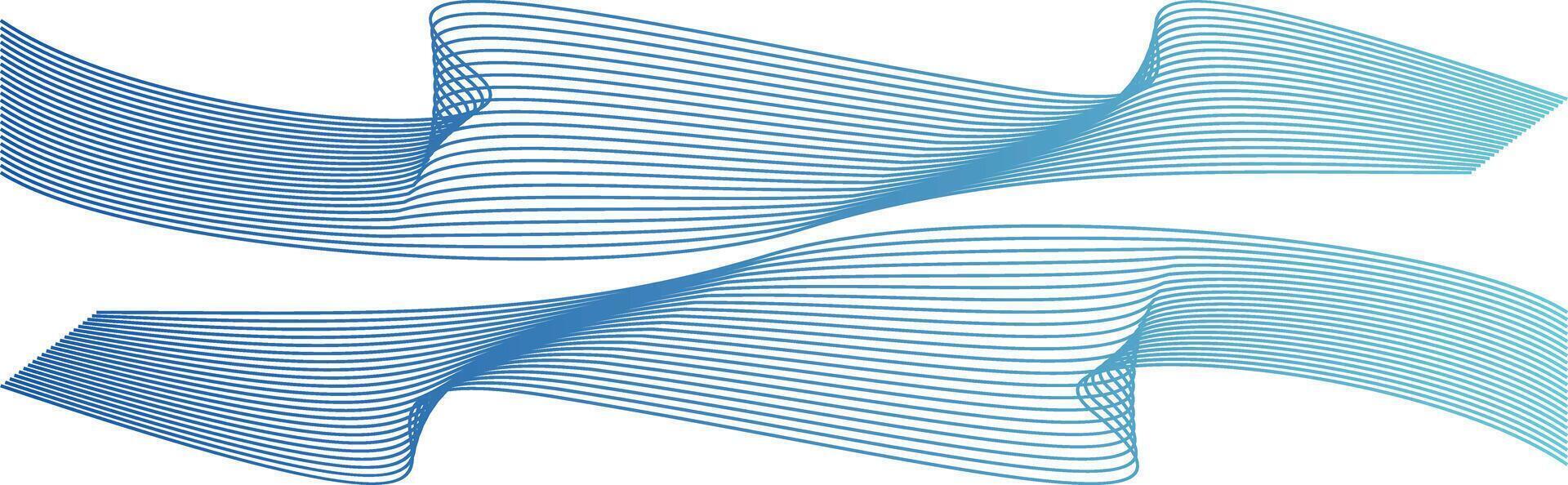 Wave line colorful abstract vector element