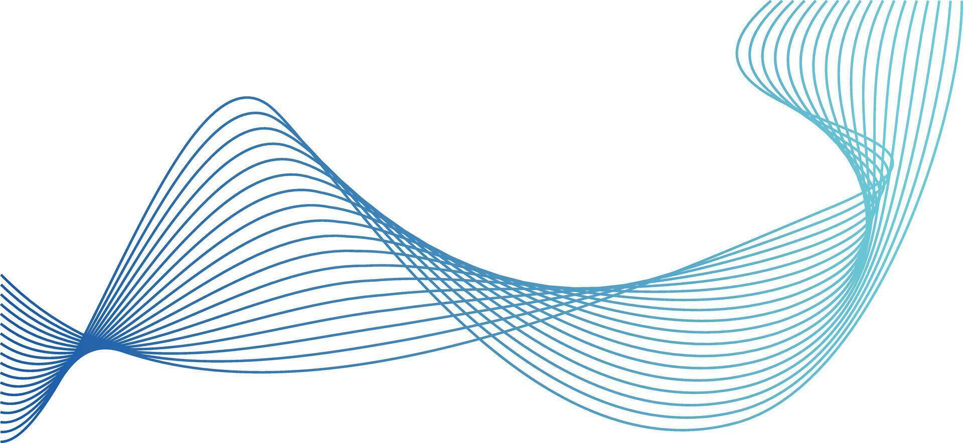 Wave line colorful abstract vector element