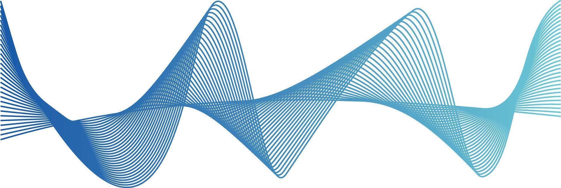Wave line colorful abstract vector element