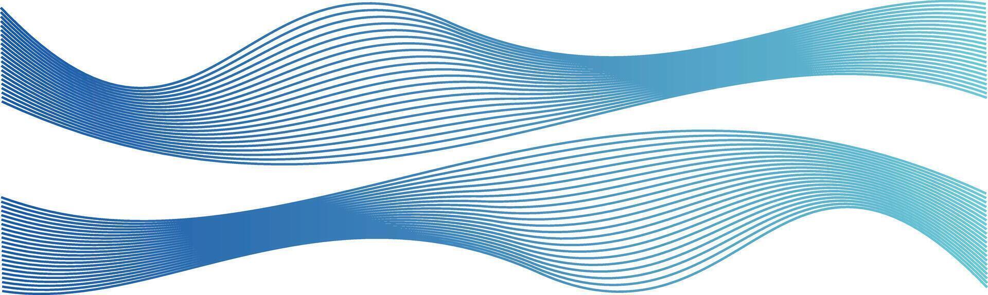 Wave line colorful abstract vector element