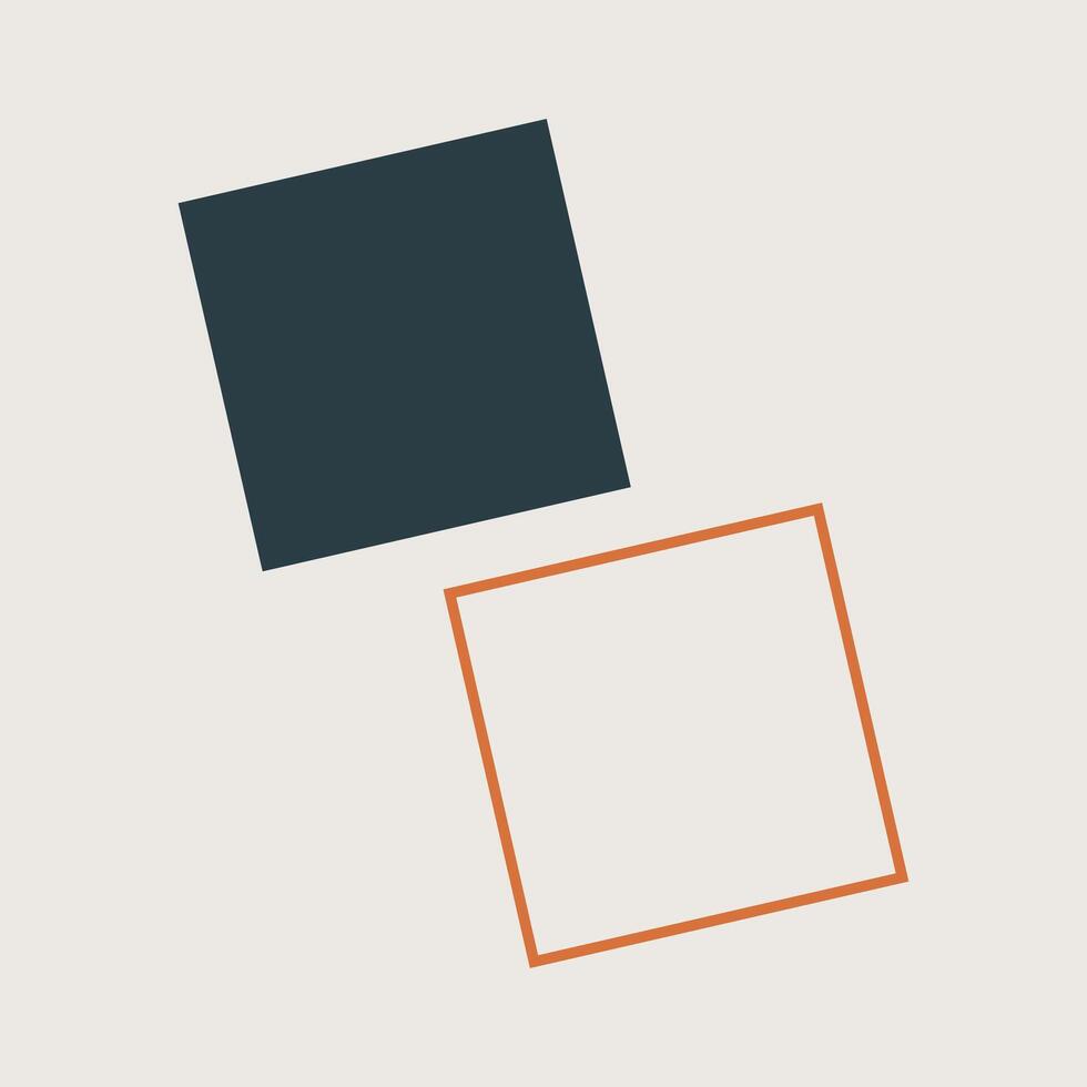 Complex abstract geometric shape with pale details vector element