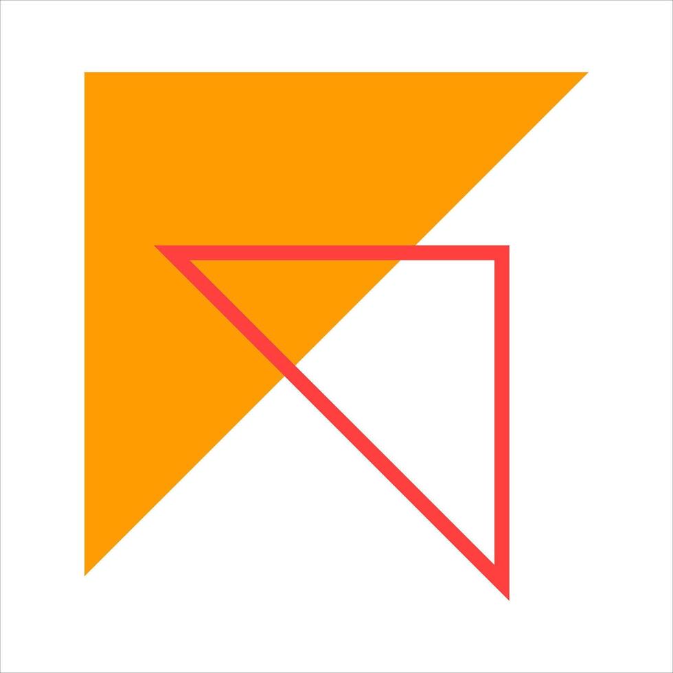 Flat abstract geometric wallpaper vector element