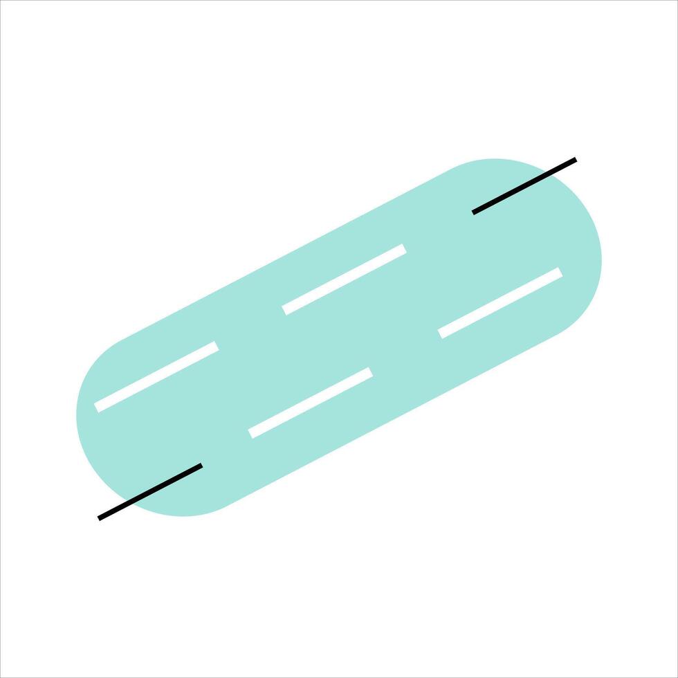 Flat geometric shape landscape wallpaper vector element