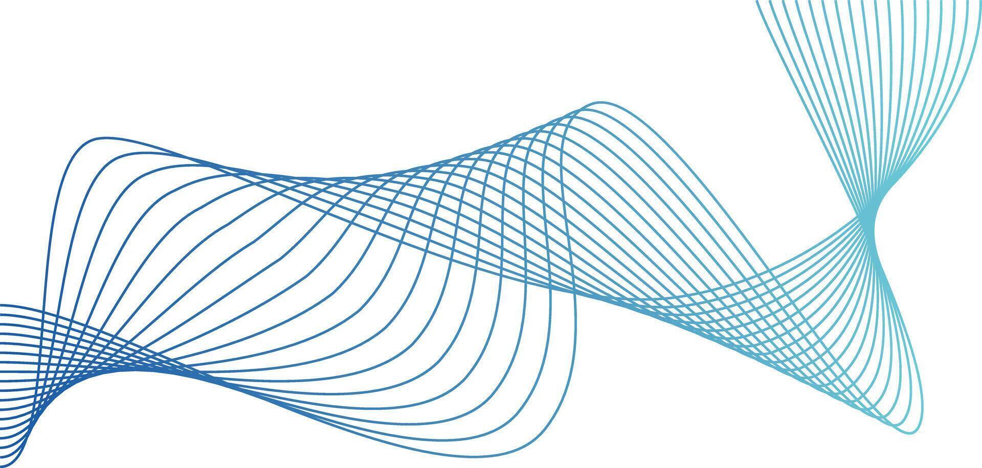 Wave line colorful abstract vector element
