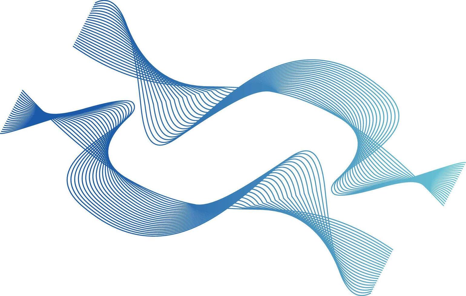 Wave line colorful abstract vector element