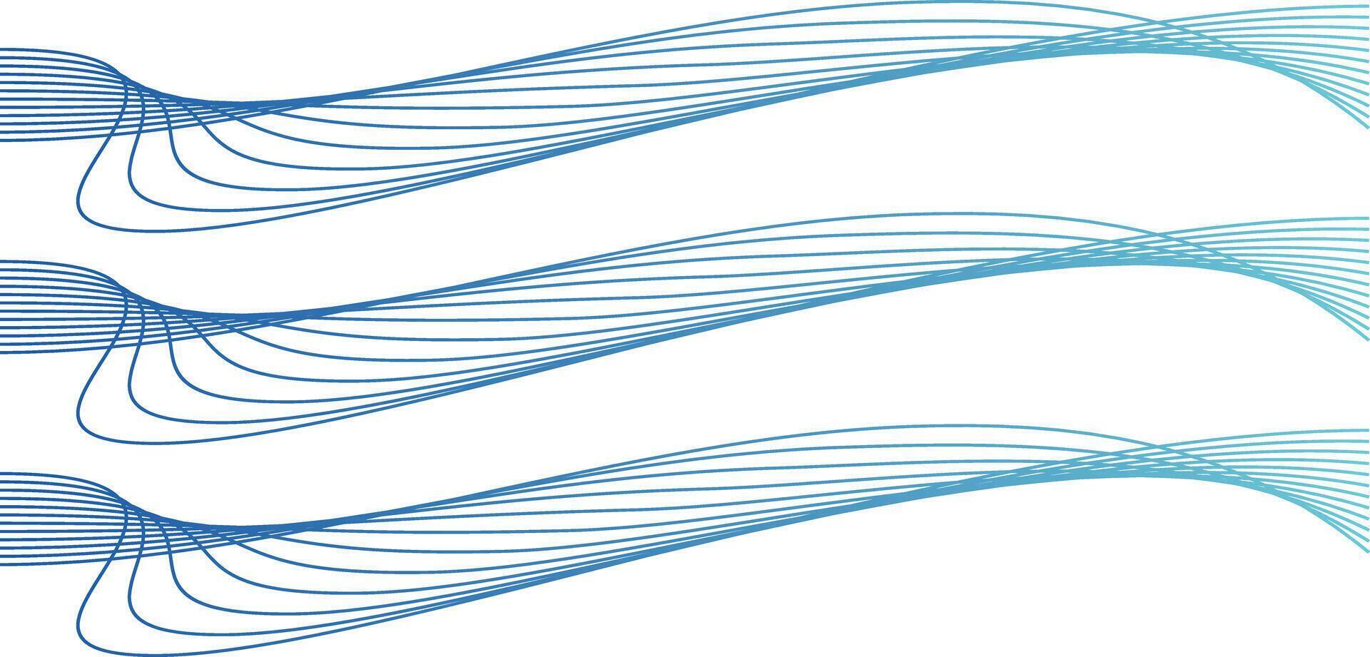 Wave line colorful abstract vector element