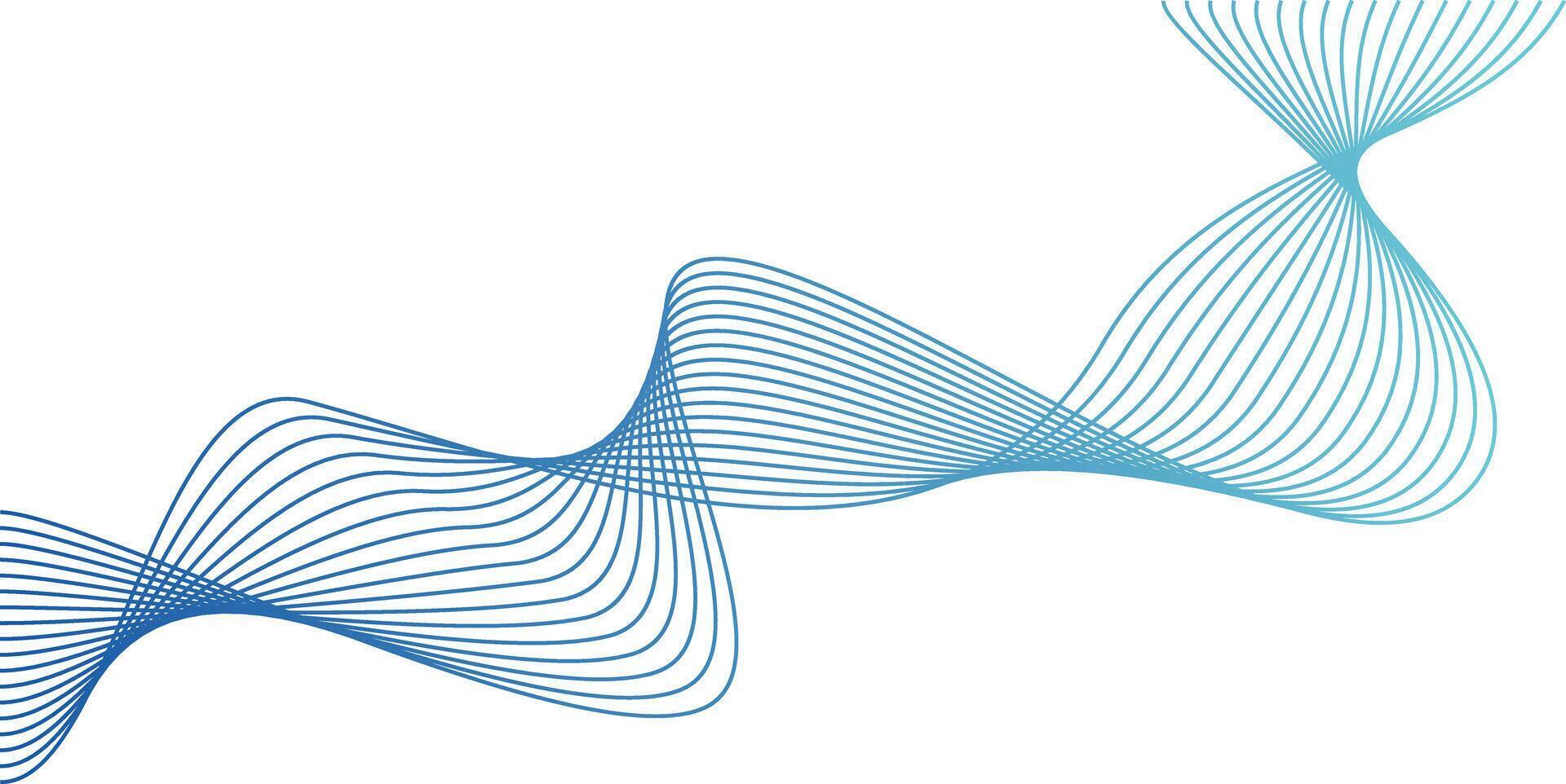 Wave line colorful abstract vector element