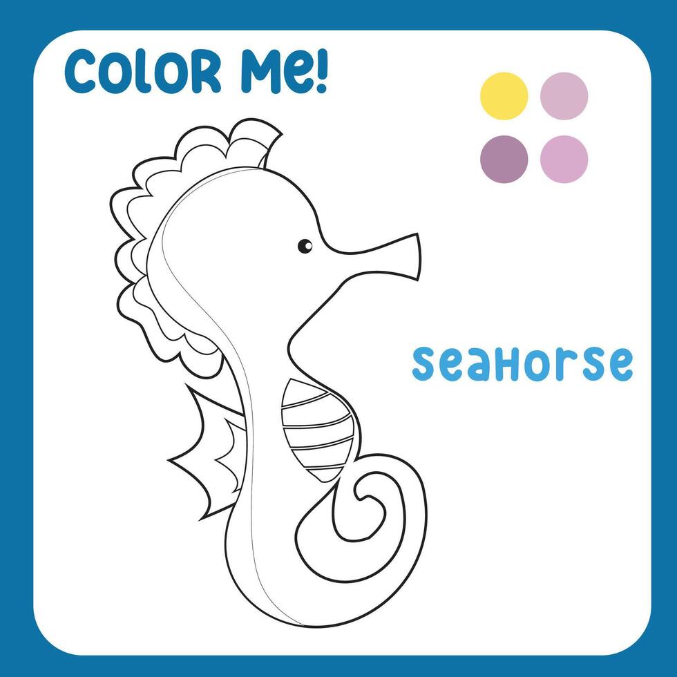 Coloring worksheet page. Educational printable coloring worksheet. Vector illustration.