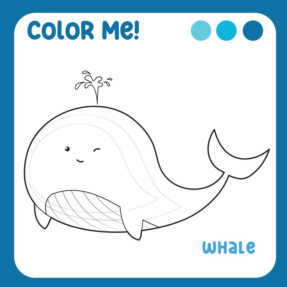 Coloring worksheet page. Educational printable coloring worksheet. Vector illustration.