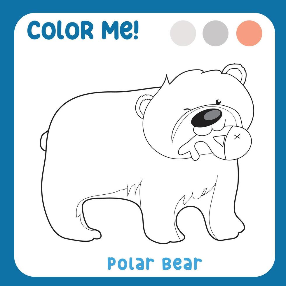 Coloring worksheet page. Educational printable coloring worksheet. Vector illustration.