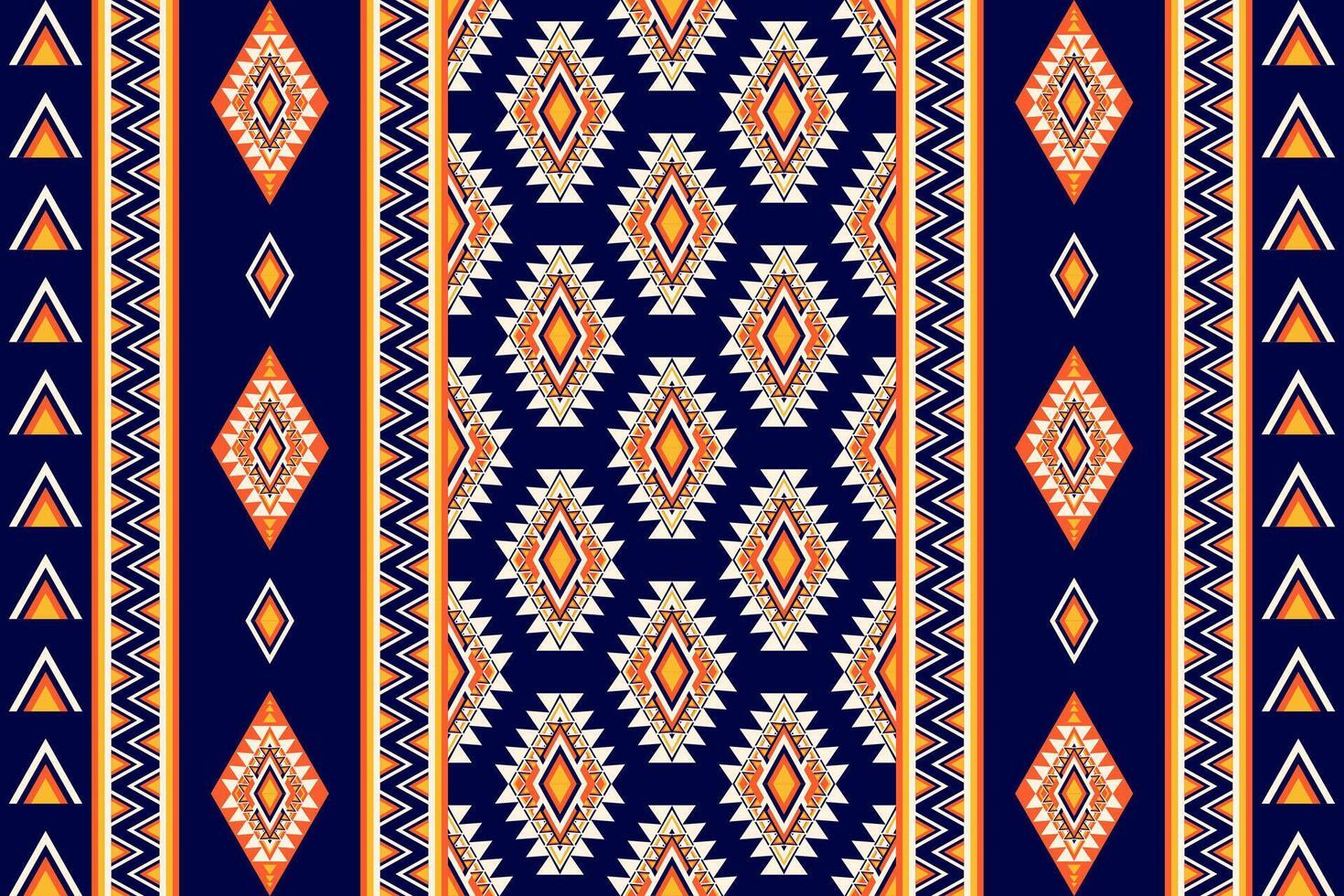 geométrico étnico oriental sin costura modelo. lata ser usado en tela diseño para ropa, envase, textil, fondo, fondo de pantalla, batik, alfombra, bordado estilo vector