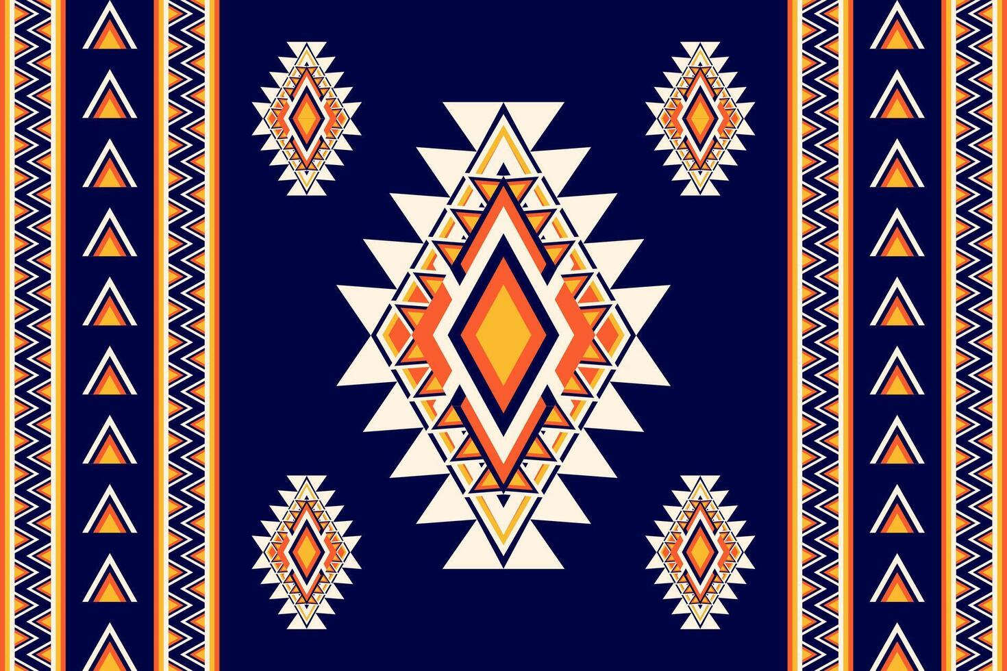 Geometric ethnic oriental seamless pattern. Can be used in fabric design for clothing, wrapping, textile, background, wallpaper, batik, carpet, embroidery style vector