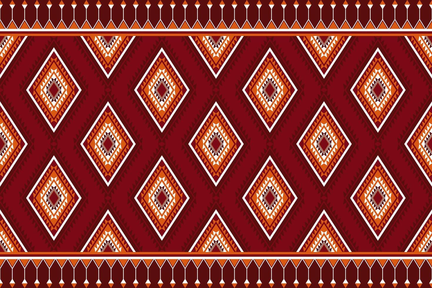 Geometric ethnic oriental seamless pattern. Can be used in fabric design for clothing, textile, wrapping, background, wallpaper, batik, carpet, embroidery style vector