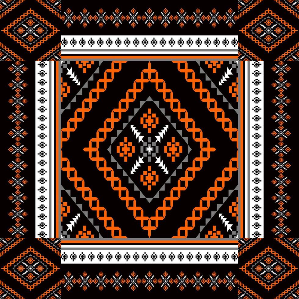 Geometric ethnic oriental seamless pattern. Can be used in fabric design for clothing, textile, wrapping, background, wallpaper, batik, carpet, embroidery style vector