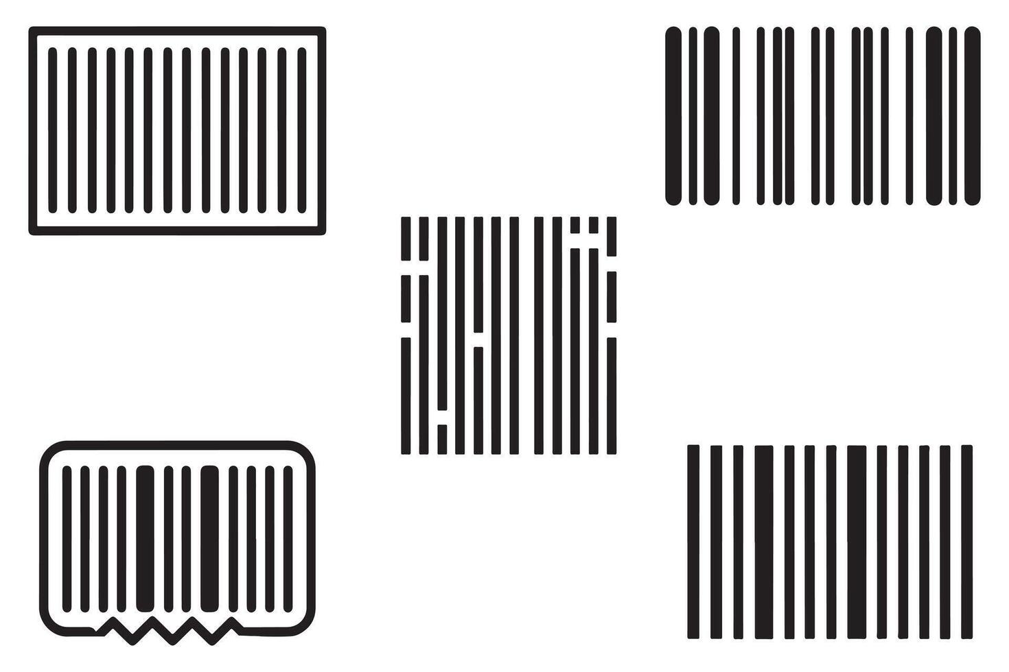 Barcode Product Distribution Vector On White Background