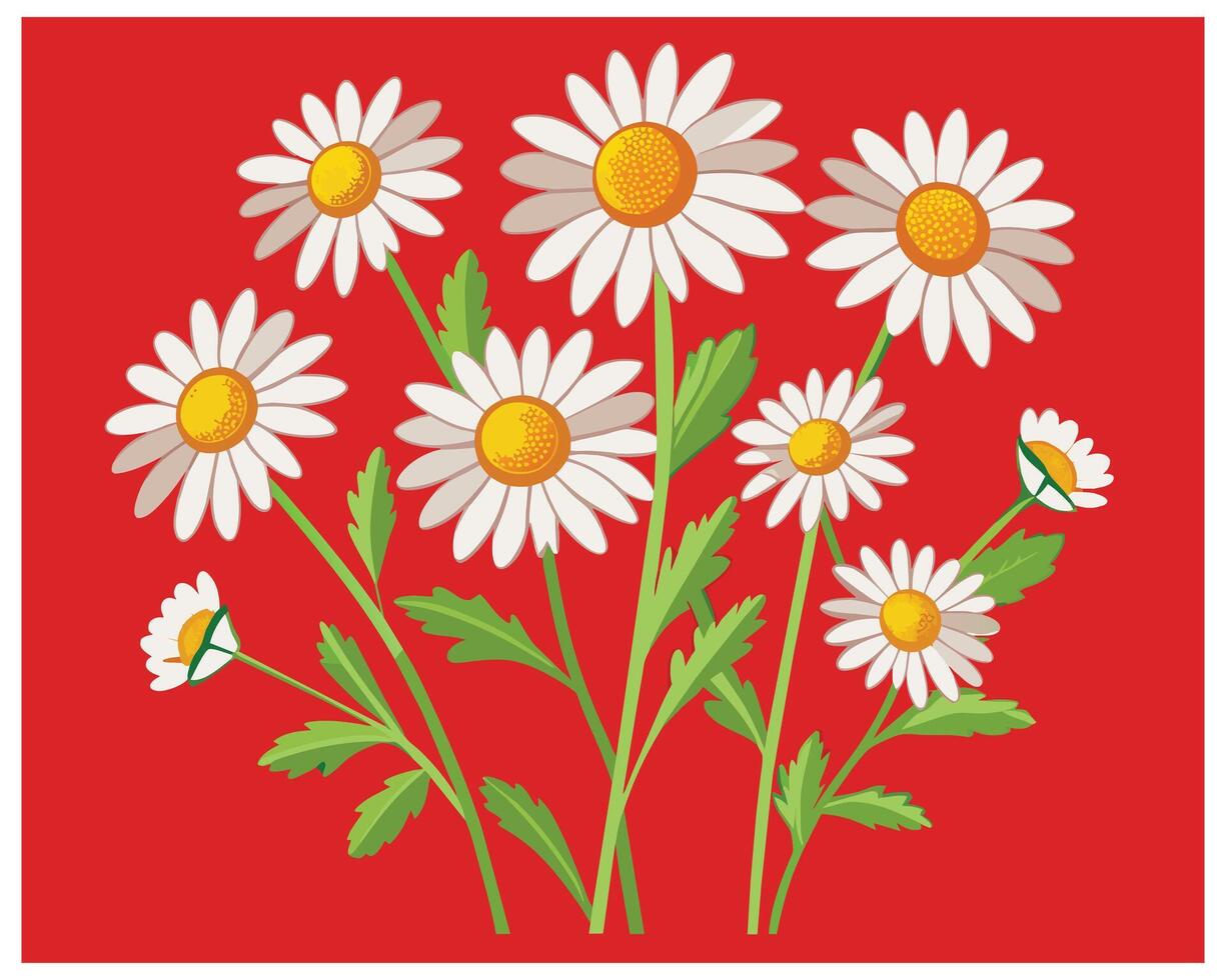 hermosa floreciente primavera flores narcisos creciente en flor vector ilustración