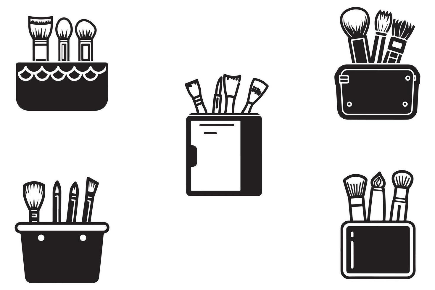 Cosmetics Makeup Vector Icon On White Background illustration