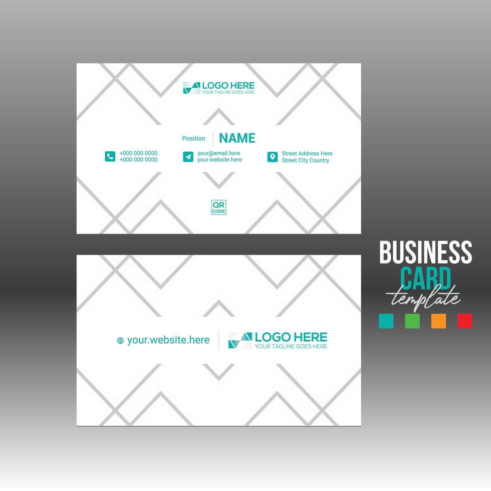 business card for corporate and any use vector