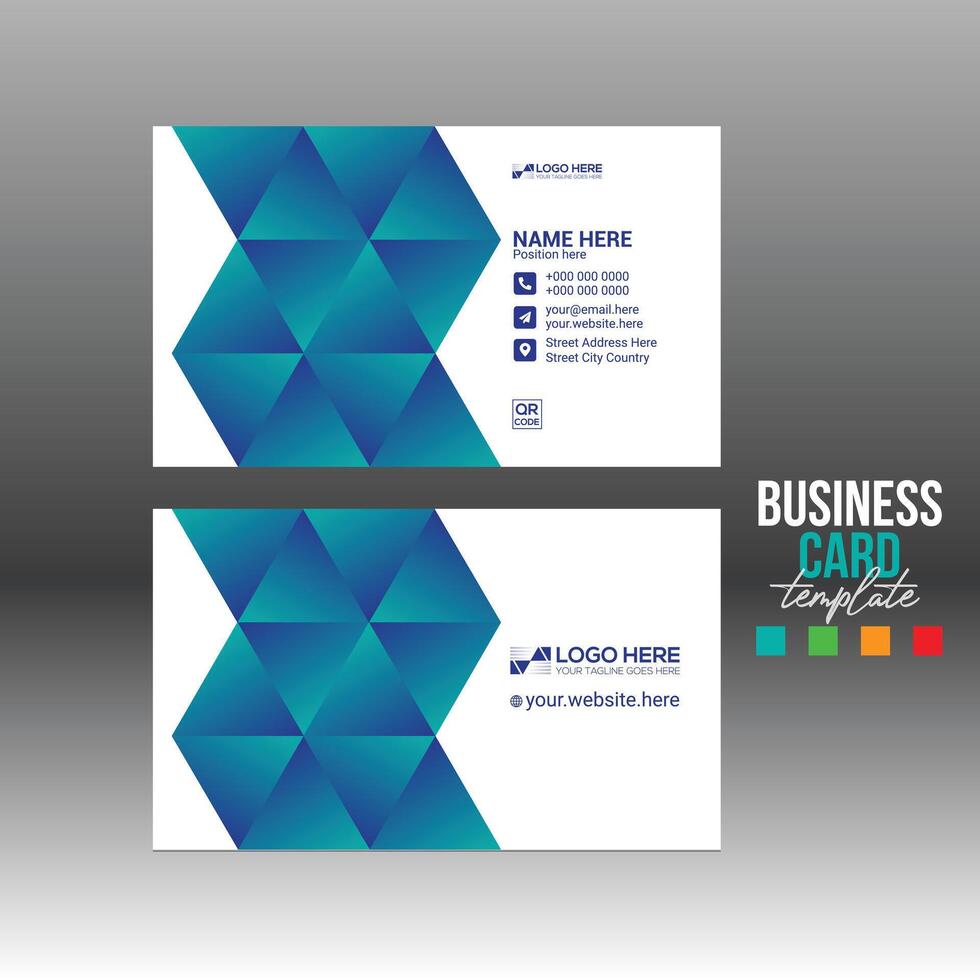 business card for corporate and any use vector