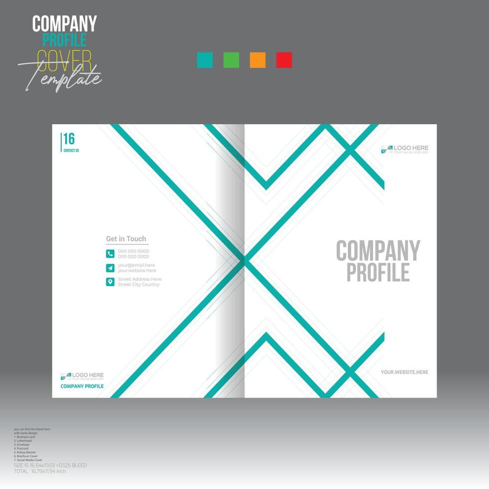 brochure cover design for corporate and any use vector