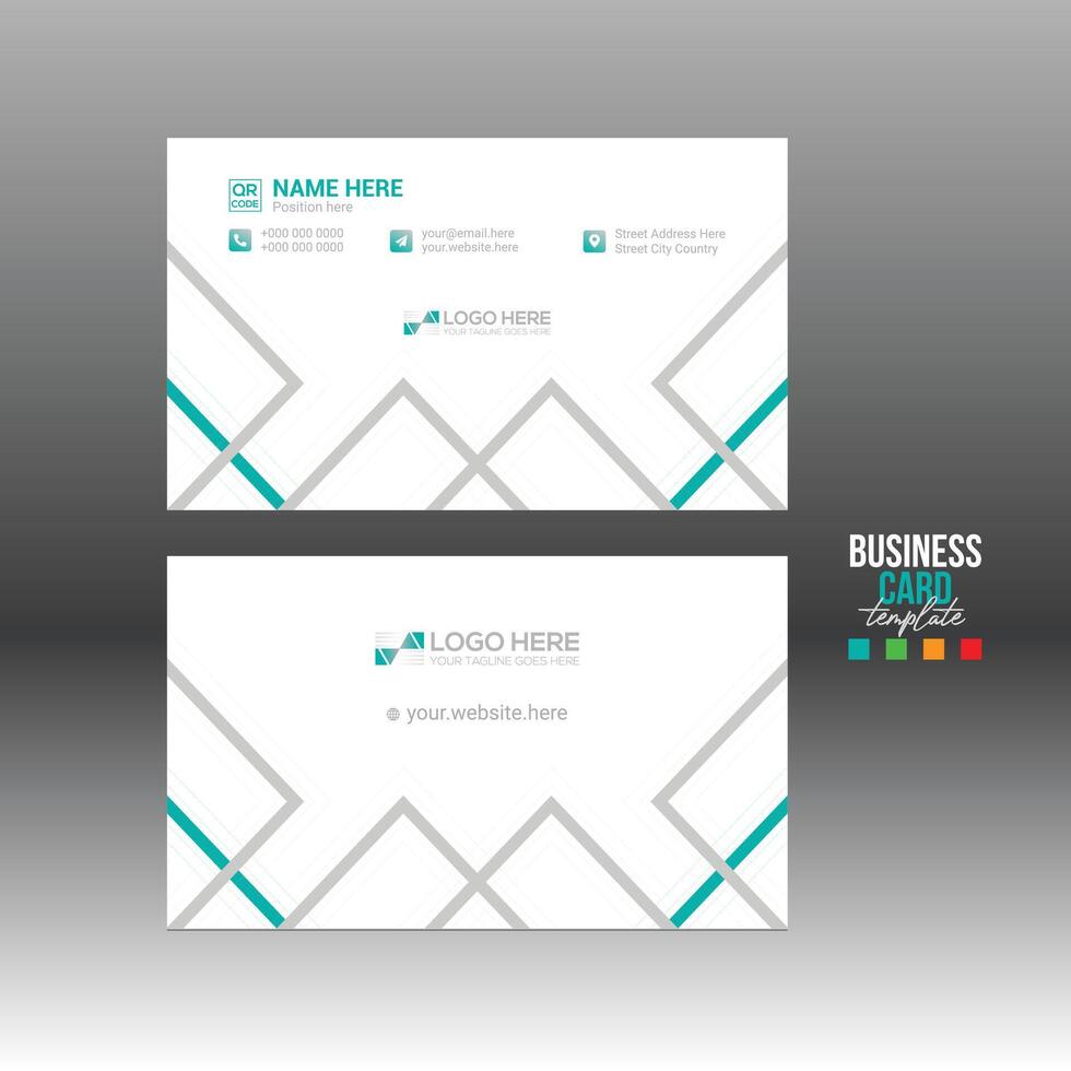 business card for corporate and any use vector