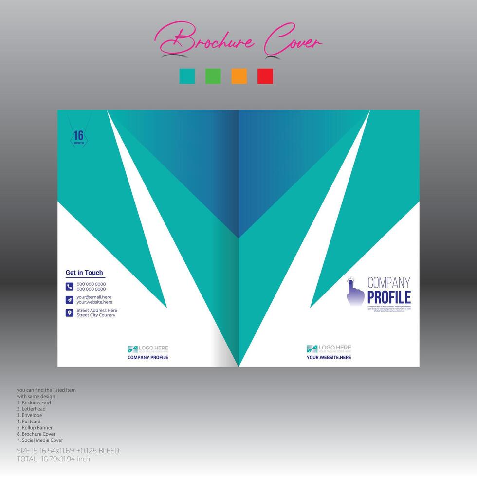 folleto cubrir diseño para corporativo y ninguna utilizar vector