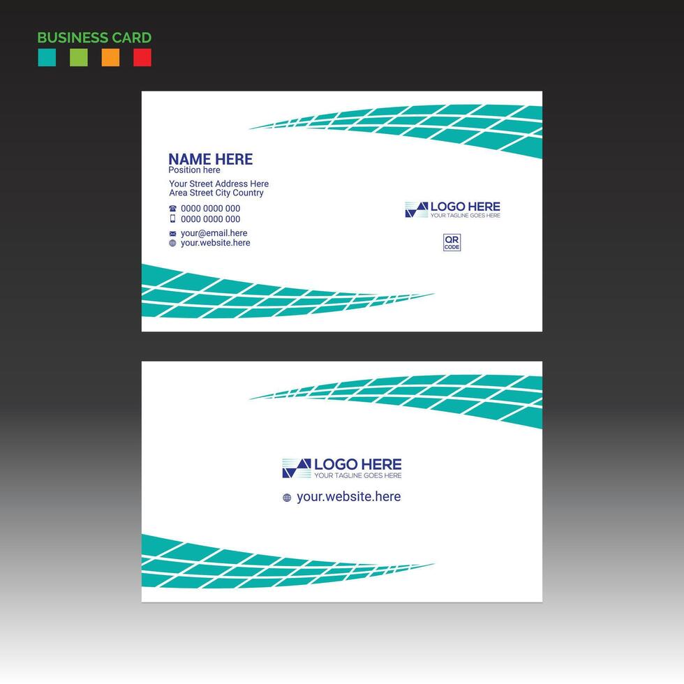 business card for corporate and any use vector