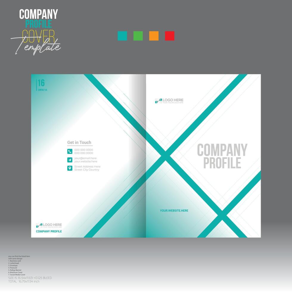 brochure cover design for corporate and any use vector