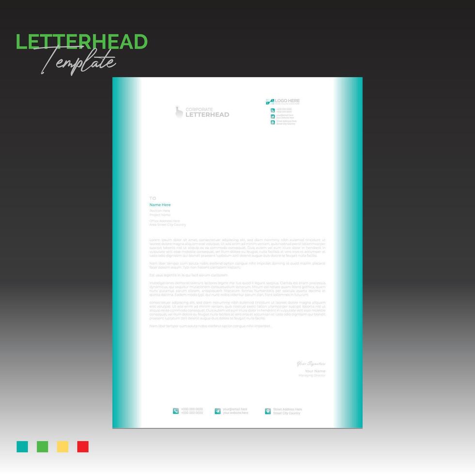 letterhead for any best company use vector