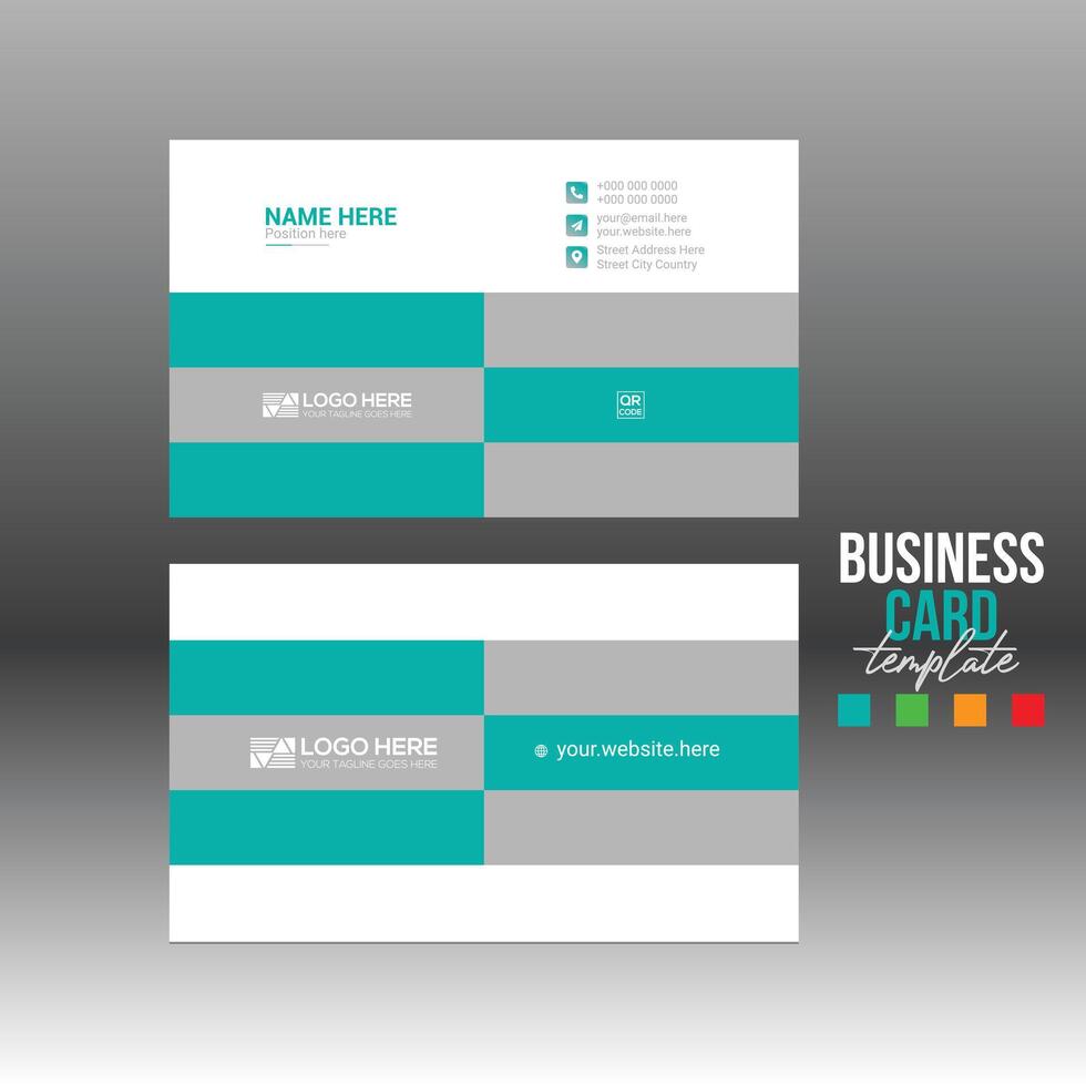 business card for corporate and any use vector