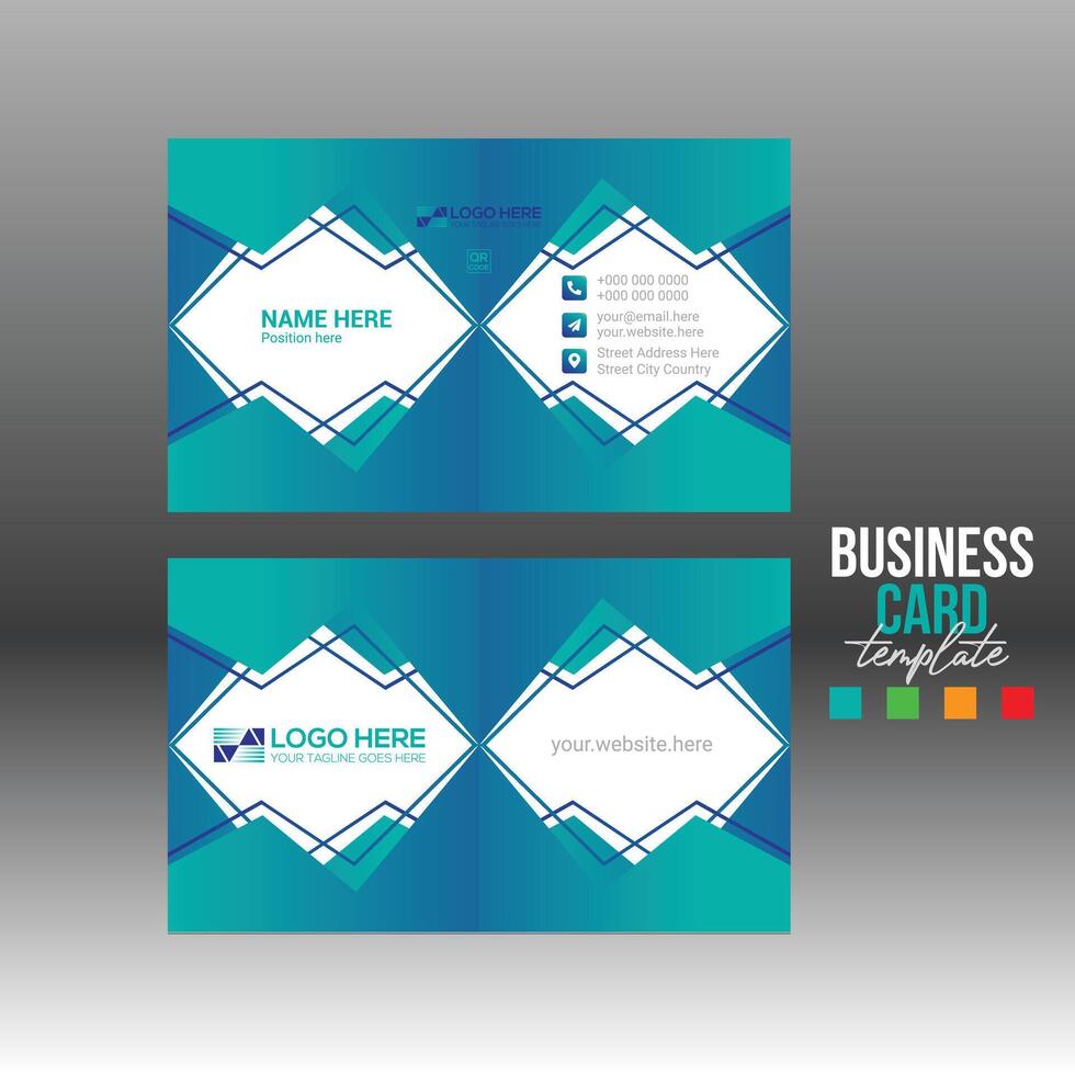 business card for corporate and any use vector