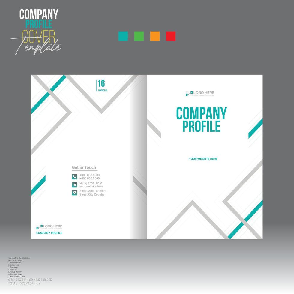 brochure cover design for corporate and any use vector