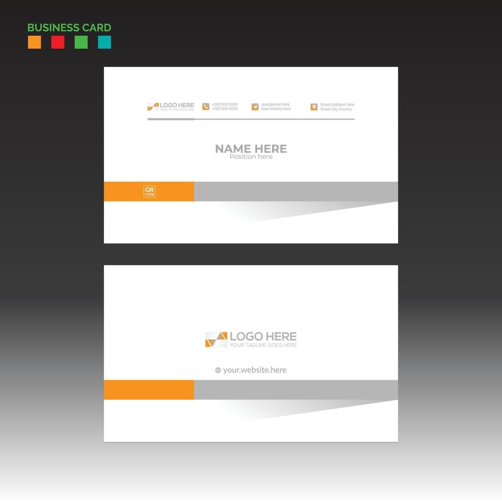 business card for corporate and any use vector