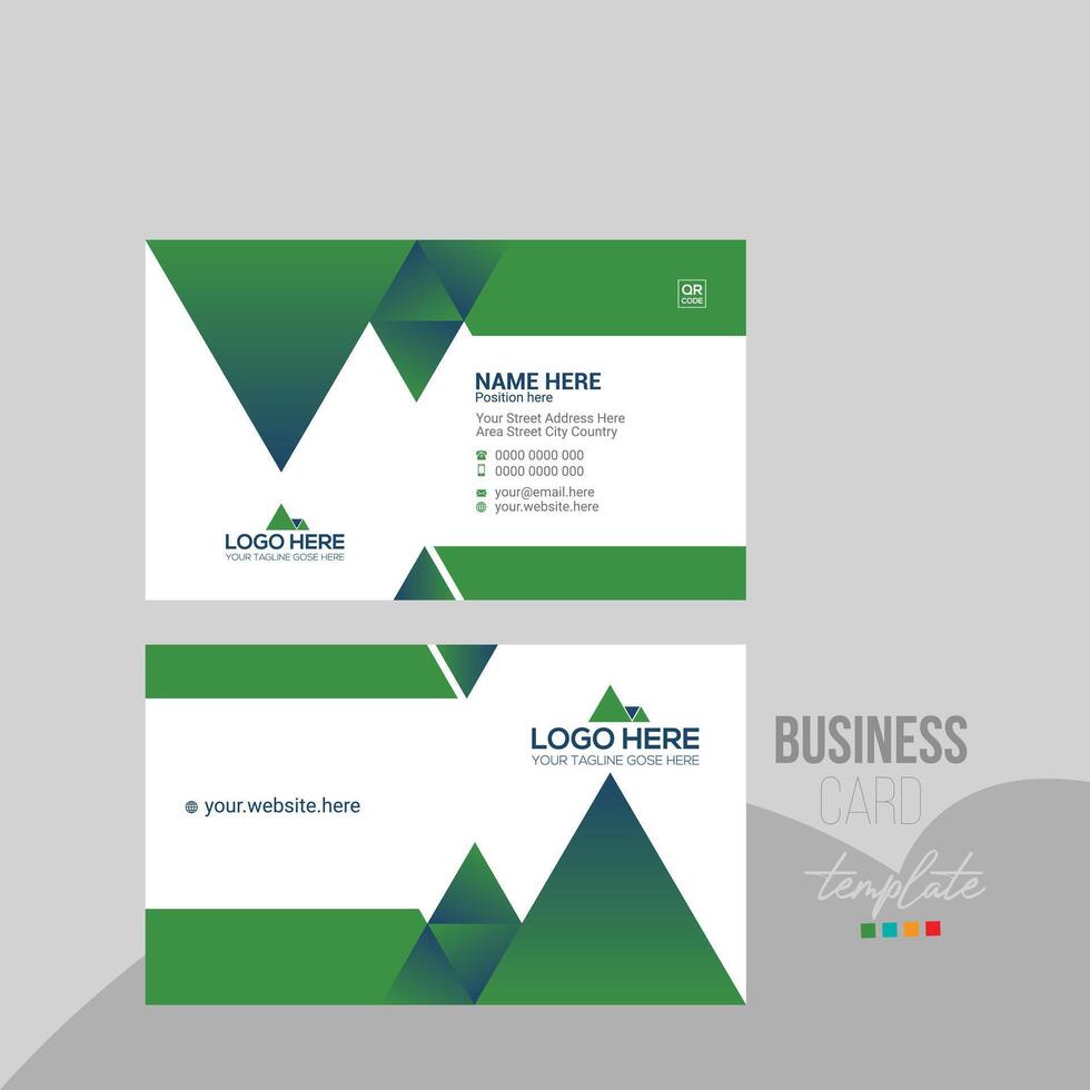 business card for corporate and any use vector