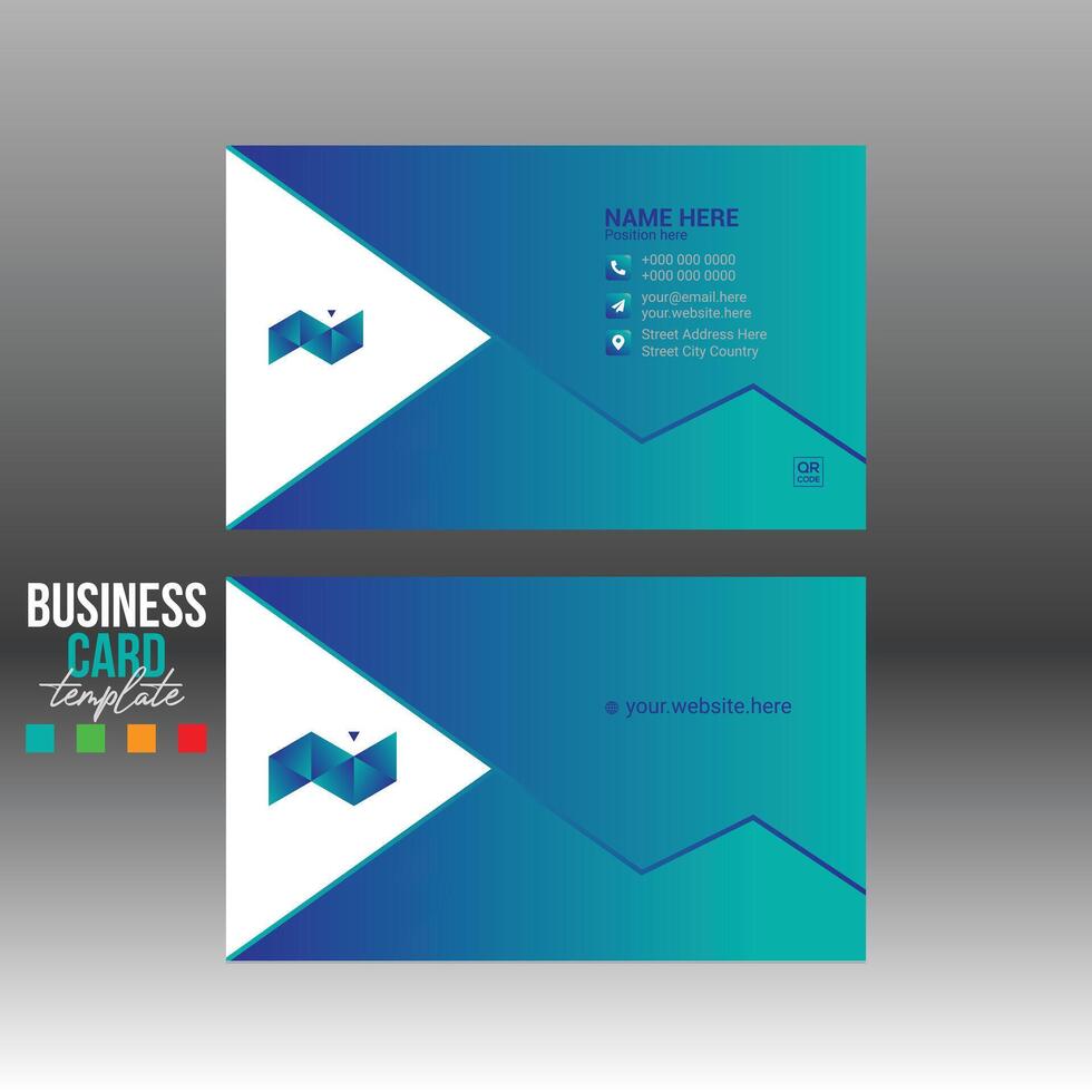 business card for corporate and any use vector