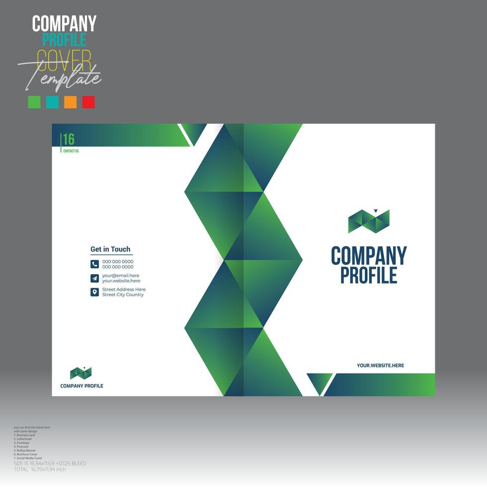 brochure cover design for corporate and any use vector